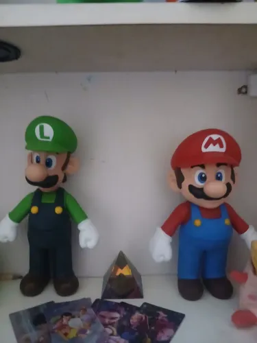 Bonecos grandes mario Luigi yoshi