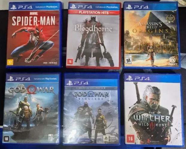 LOTE DE JOGOS PLAYSTATION 4 (FÍSICOS) VENDO COLEÇÃO DE JOGOS PLAYSTATION 4