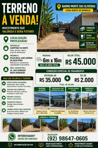 Terreno com fundação