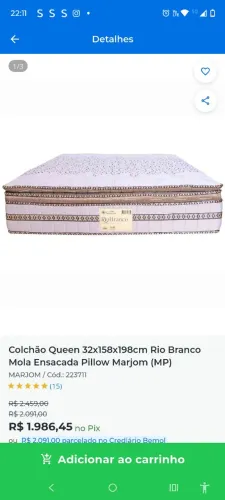 Colchão de mala ensacada