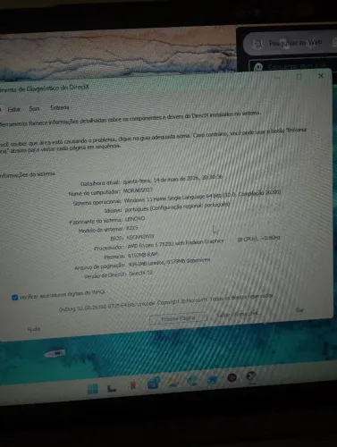 Notebook Lenovo IdeaPad 1 Ryzen 5 7520U / 8GB RAM / SSD / Radeon Graphics