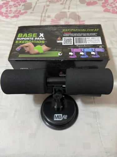 Suporte para Abdominais e Exercícios MB Fit Base X com Ventosa Ajustável