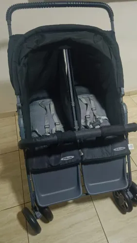Carrinho de bebê gêmeos Hércules