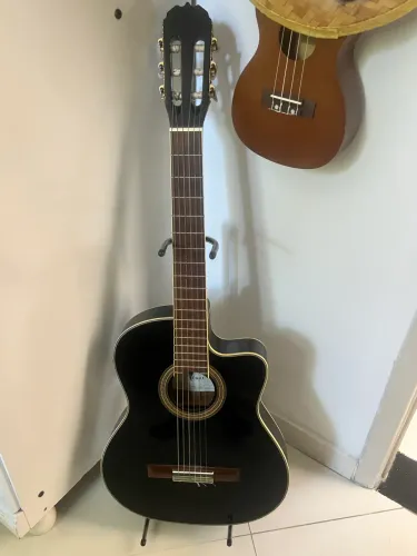 Violão Eagle Elétrico Eletroacústico Preto (Modelo CH-800B F)