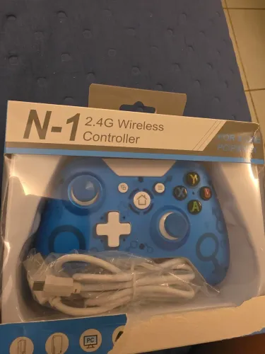 Controle Compatível Xbox 360 e PC Wireless com fio