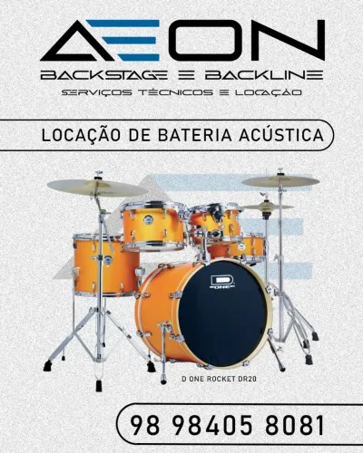 Locação de bateria acústica