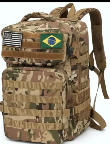 Impermeável militar disponível camuflada ou preta 40 l material Premium e lona