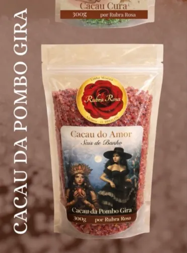 Sais Energéticos (Escalda pés ou banhos) 200g Pombo Gira