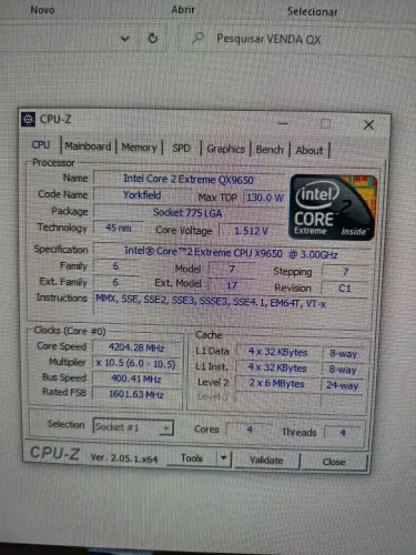 Intel core 2 extreme qx9650