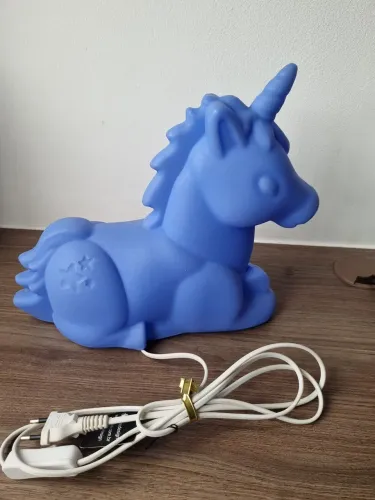 Luminária infantil decorativa unicórnio. Lâmpada incluída 