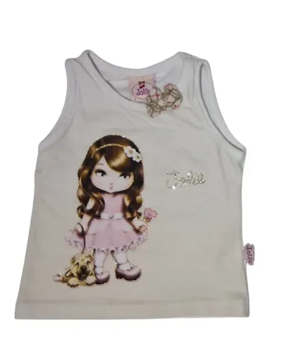 Camiseta regata jolie para bebês 
