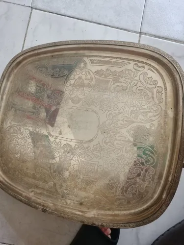 Bandeja em prata antiga