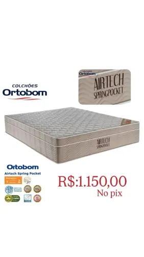 Colchão de molas ensacadas da Ortobom