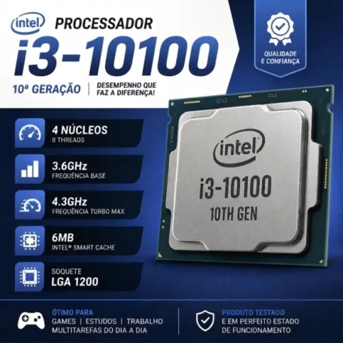 Kit Placa-Mãe Asus EX-B460M-V5 + Processador Core i3-10100 (10ª Geração)