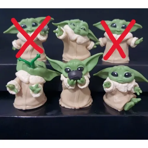 1 Miniatura Baby Yoda - Star Wars, Grogu, Mandalorian, boneco, figura, miniatura