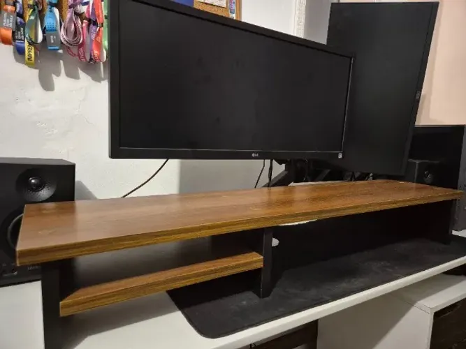 Suporte Dois Monitor Gamer Mesa Setup Home Office Youtuber