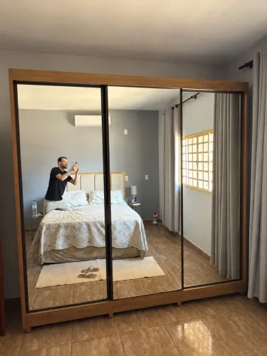 Guarda-Roupa Diamond Plus 3 Portas com Espelhos