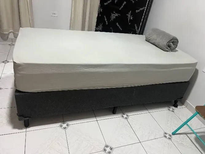Cama box solteiro com base