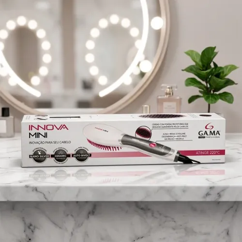 Escova alisadora de cabelo