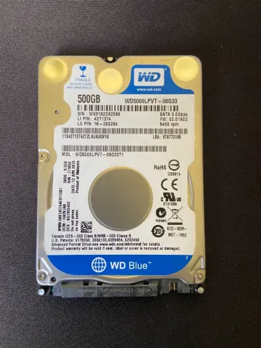 HD 500GB Western Digital SATA3 (5400RPM)