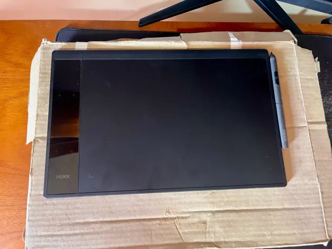 Mesa Digitalizadora Veikk + Caneta para pc e laptop 