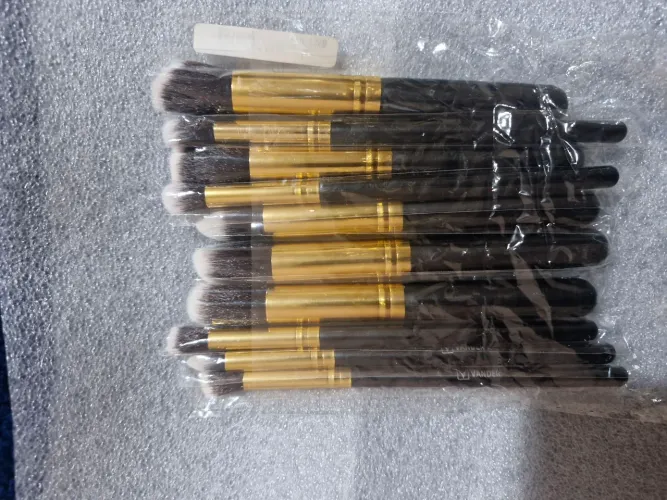 Conjunto de 10 pincéis de maquiagem 