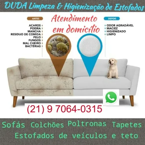 Limpeza e Higienização de Estofados