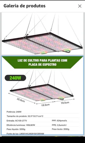 Led quantum board 240w LM301h EVO 