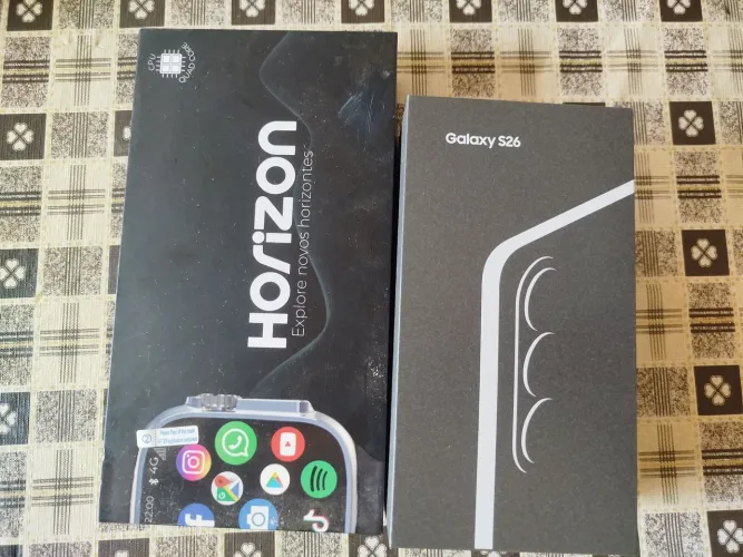 Celular Samsung Galaxy S26 5G, 256GB, 12GB RAM + Relógio Horizon Android com play story 