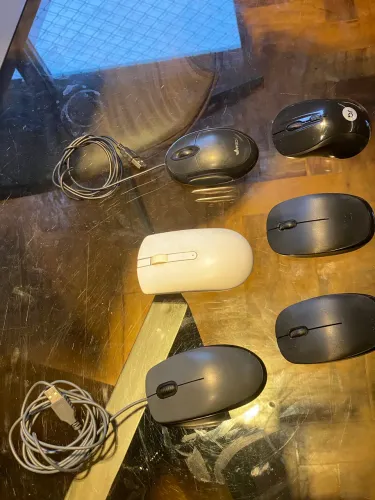 Kit 6 Mouses Variados (Dell, Logitech, Multi) - Vendido No Estado