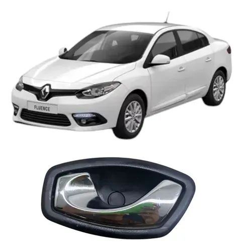 Maçaneta Puxador Interna Esquerda Fluence Captur Original Cromado Dianteira/traseira