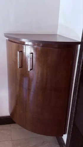 Armário Cozinha de Canto Altura: 82cm, laterais: 52cm