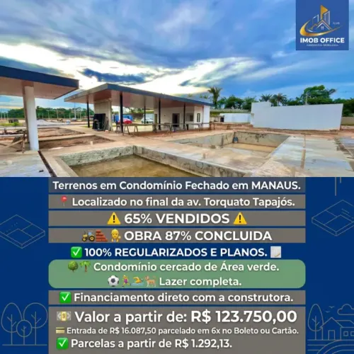 Lotes em condomínio Manaus