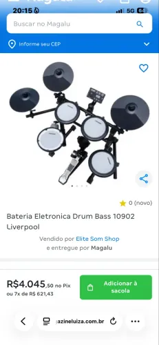 BATERIA ELETRÔNICA LIVERPOOL 