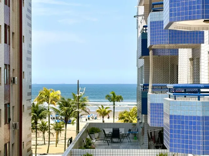 APARTAMENTO 2 DORMITÓRIOS VISTA MAR GUILHERMINA PRAIA GRANDE SP