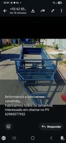 Frete de carretinha a partir 30 reais