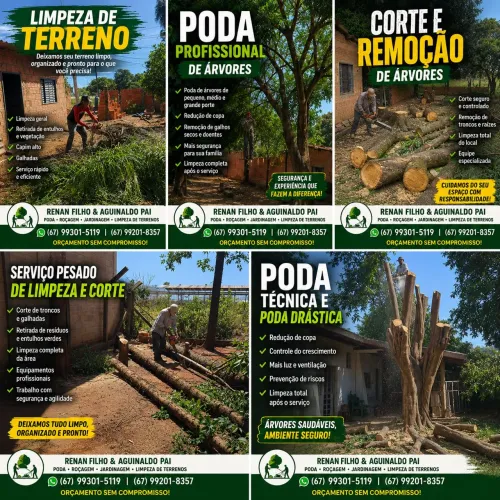 Prestação de serviço de jardinagem e cortes de árvores Emanuel serviço gerais