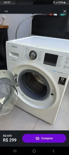Máquina lavadora Samsung 