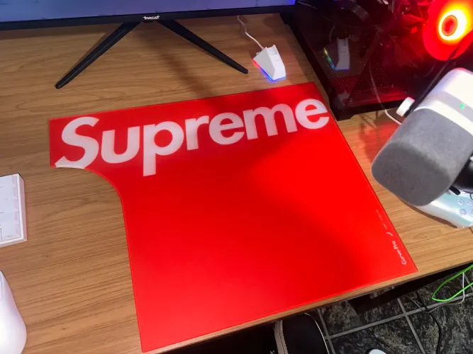 Mouse pad vidro dubrenx supreme