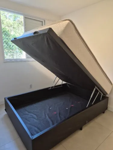 Cama box bau + colchão casal copel