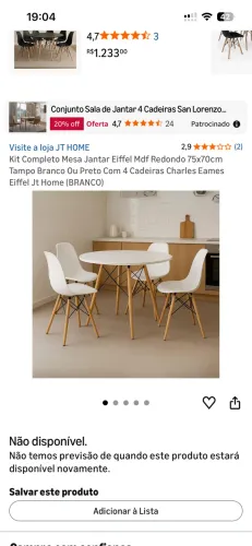 4 cadeiras lindas brancas - montadas