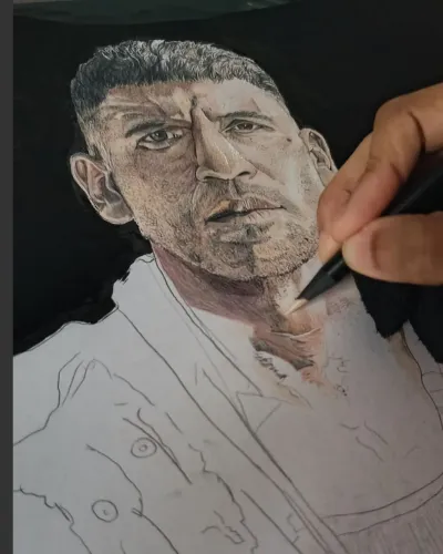 Arte feita à mão Inspirada em Sua Foto