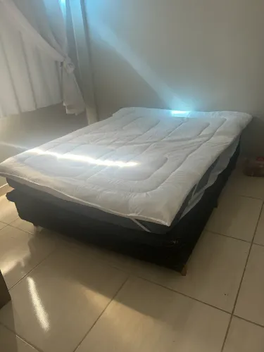 Cama box bau + colchão d33 novo