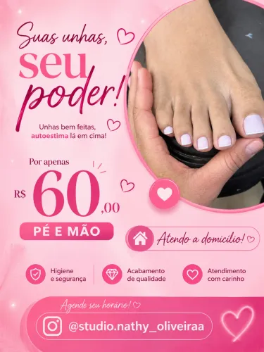Pé e mão a domicílio 
