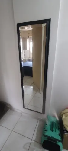 Espelho de cristal com bisotê