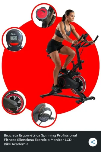 Bicicleta ergométrica semi nova