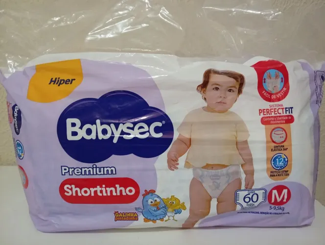 Babysec Premium shortinho M 60 fraldas