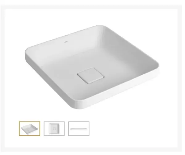 Cuba de Apoio Deca Slim 40x40 Branca - Nova (sem a caixa)