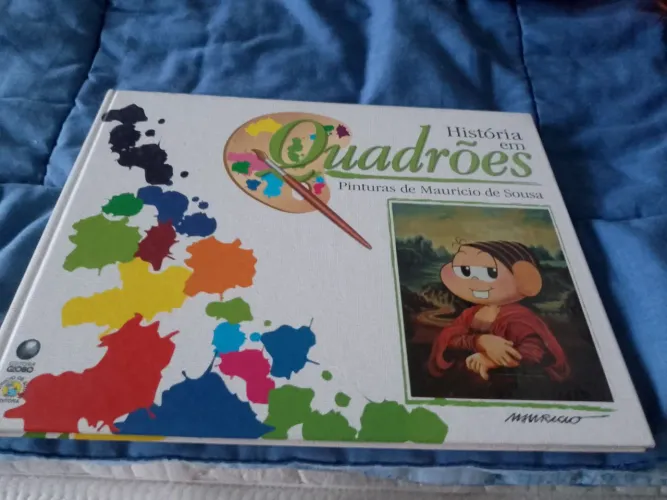 Livro história em quadroes pinturas Maurício de Sousa.