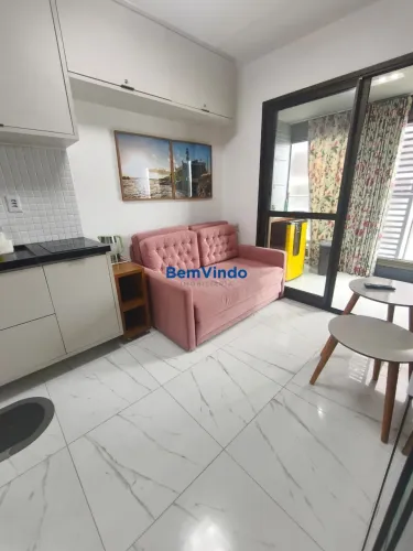 Studio mobiliado com vista para o mar Smart Barra | Próximo ao Farol | 1 vaga